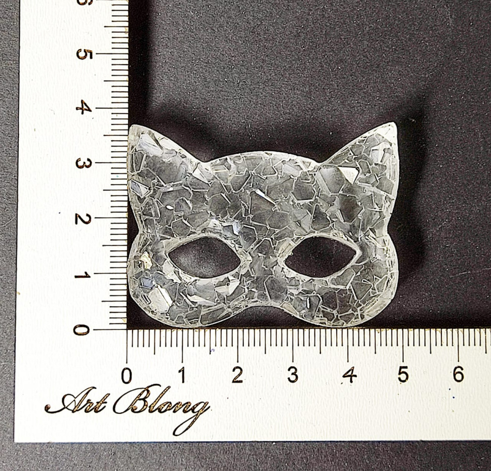 No. 640 Crystal Cat Mask Silicone Mold - image 4