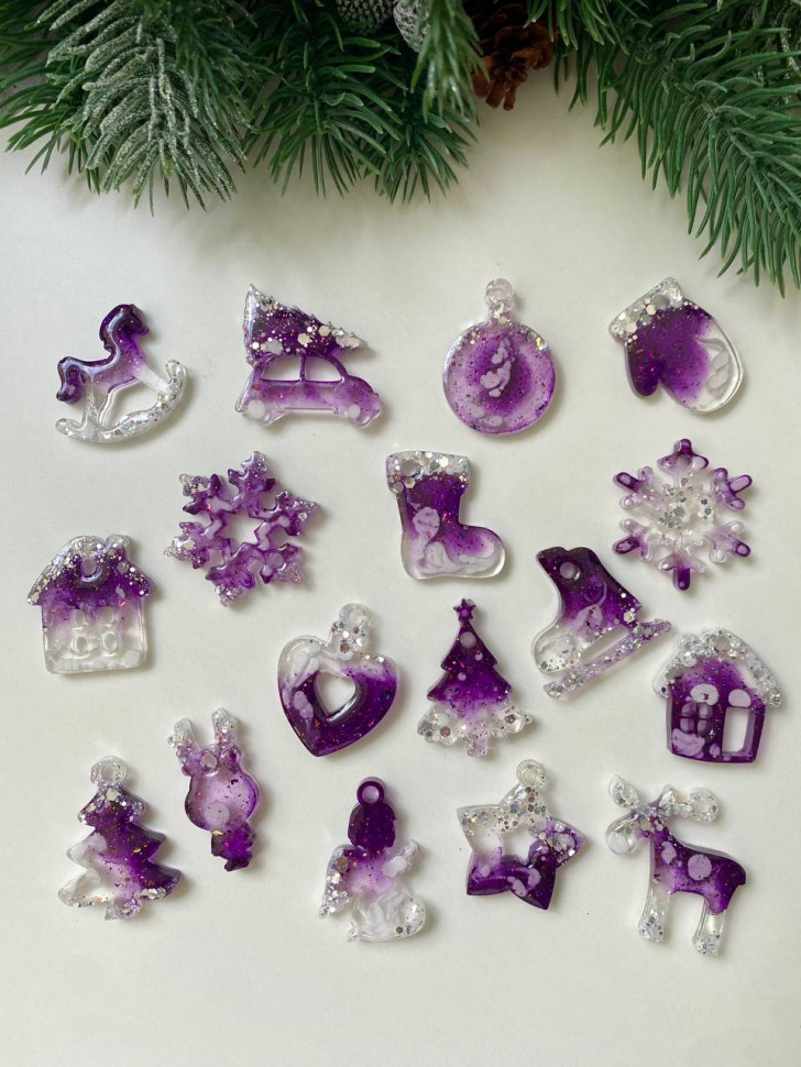 No. 150 Mini Christmas Ornaments Silicone Mold - image 5
