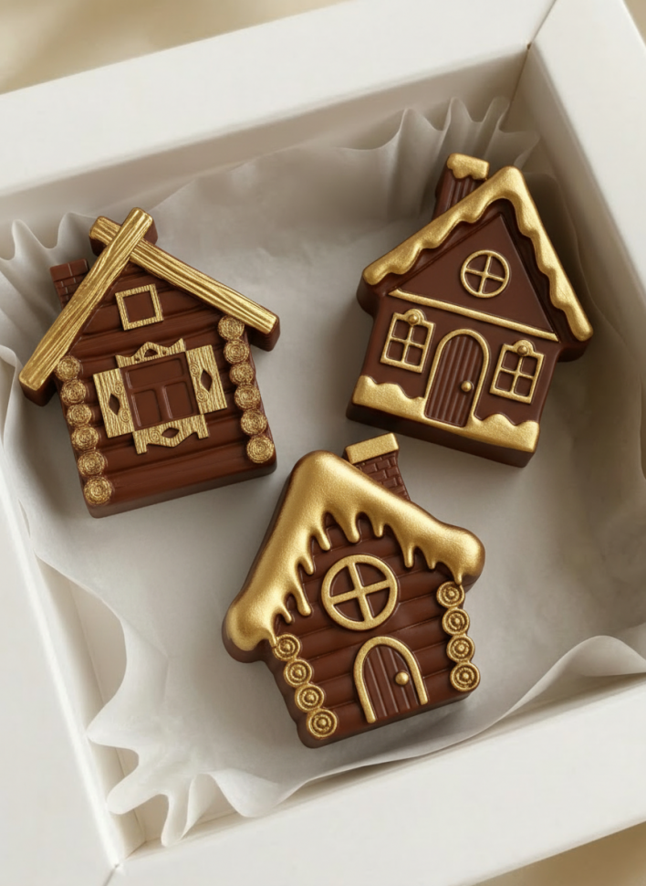 No. 4082 Houses Silicone Mold - image 4