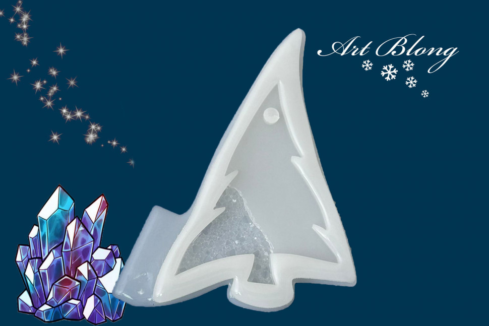 No. 251 Crystal Christmas Tree Silicone Mold - image 2