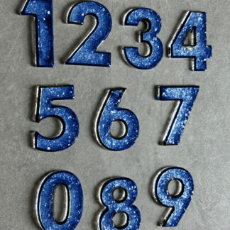 No. 980 Crystal Numbers with Stick Openings Silicone Mold - image 1