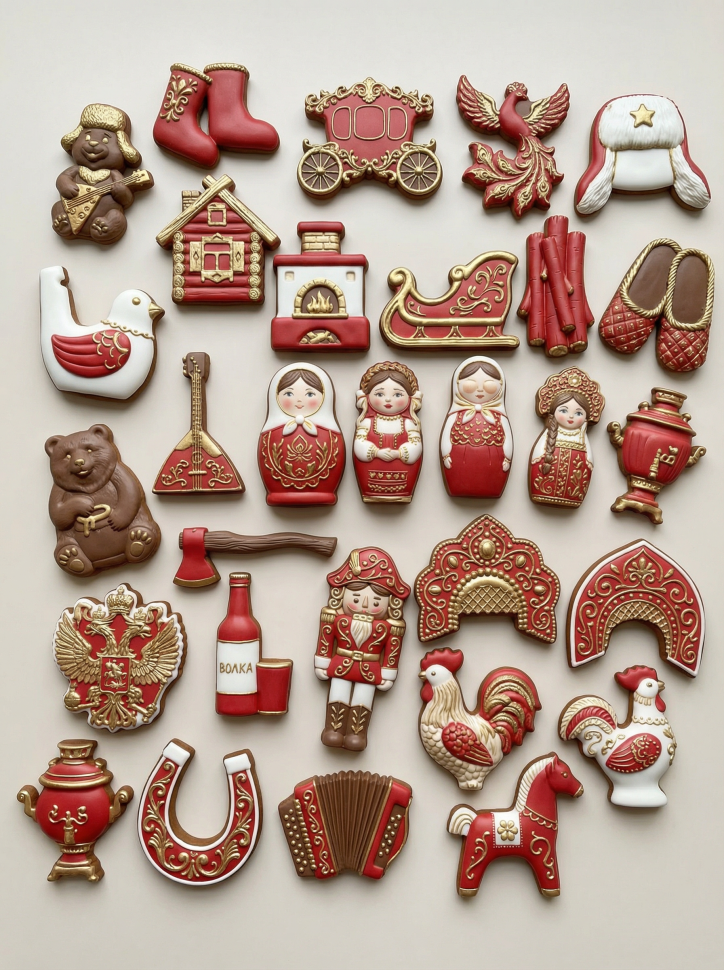 No. 4050 Russian Folk Design Silicone Mold - image 11