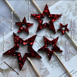 No. 1016 Crystal Stars Silicone Mold - image 1