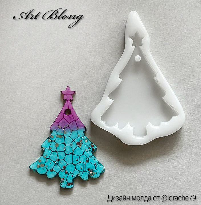 No. 240 Christmas Tree Silicone Mold - image 2