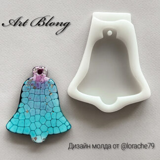 No. 104 Christmas Bell Silicone Mold - image 1