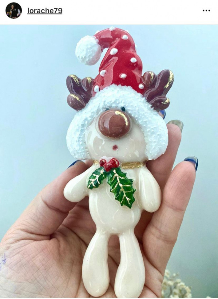 No. 275 Christmas Reindeer Silicone Mold - image 1