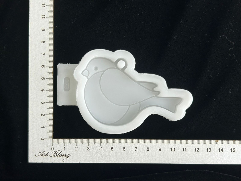 No. 175 Bullfinch, Stained Glass Design Silicone Mold - image 4