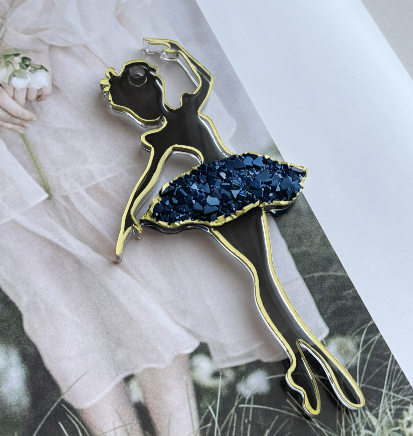 No. 156 Ballerina with Crystal Tutu Silicone Mold - image 1