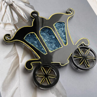 No. 176 Cinderella Carriage with Crystal Windows Silicone Mold - image 1