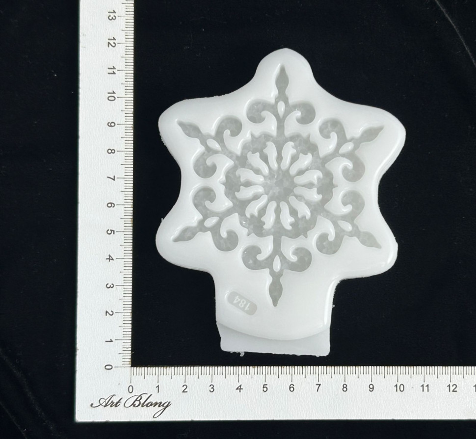 No. 184 Crystal Snowflake Silicone Mold - image 4
