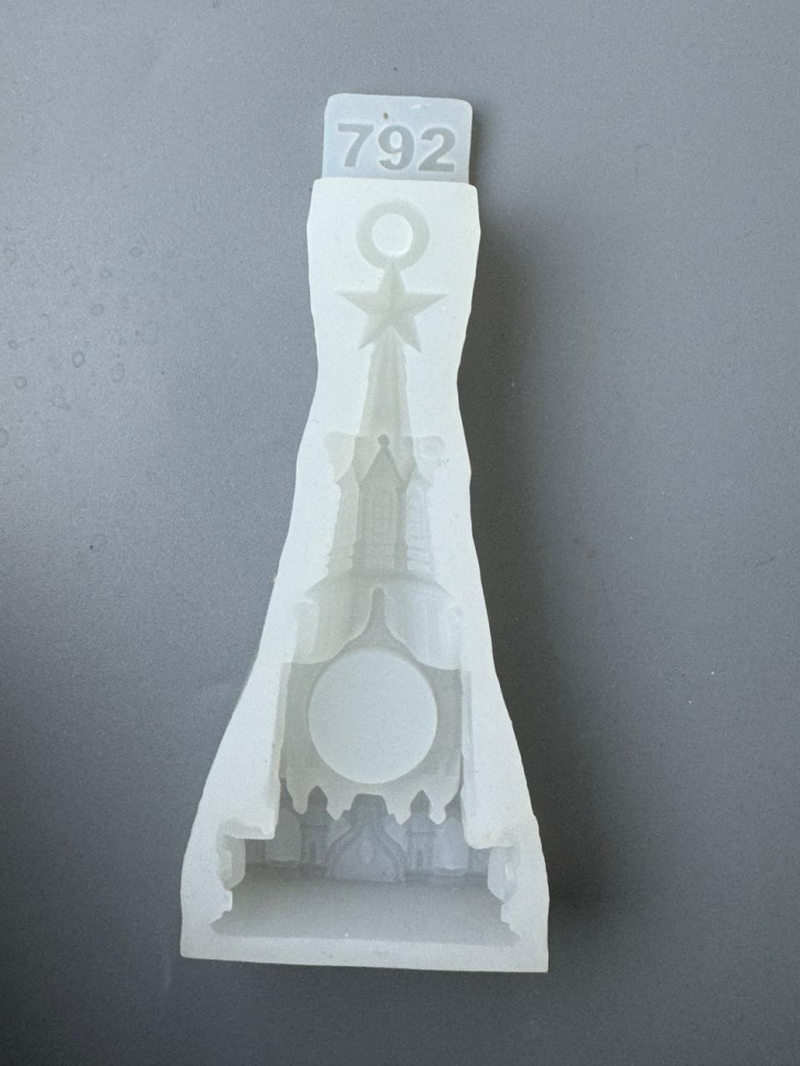 No. 792 Tower without Clock Insert Silicone Mold - image 4