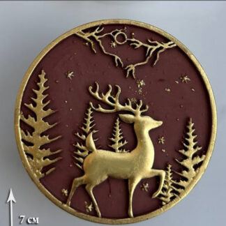 No. 1031 Christmas Reindeer Silicone Mold - image 1
