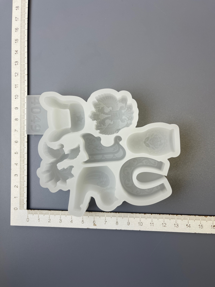 No. 4049 Russian Folk Design Silicone Mold - image 4