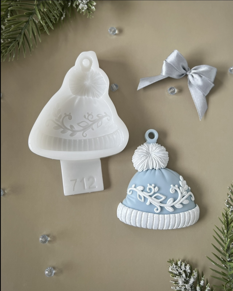 No. 712 Winter Hat Silicone Mold - image 6