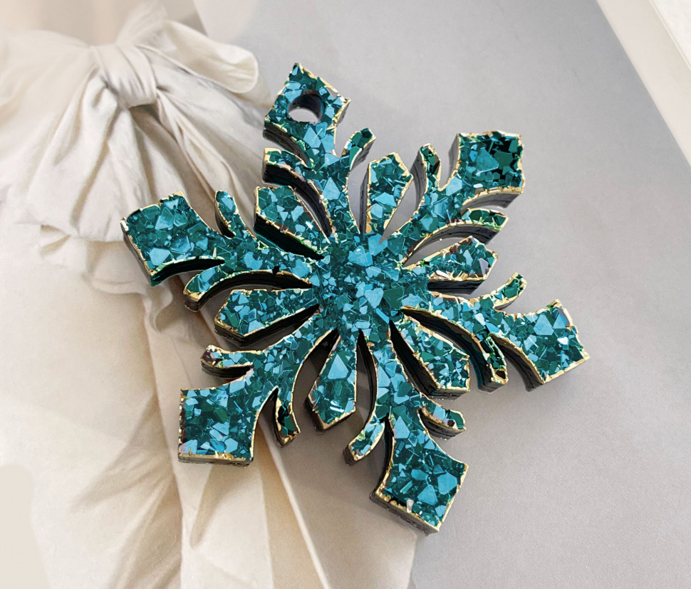 No. 226 Small Crystal Snowflake Silicone Mold - image 3