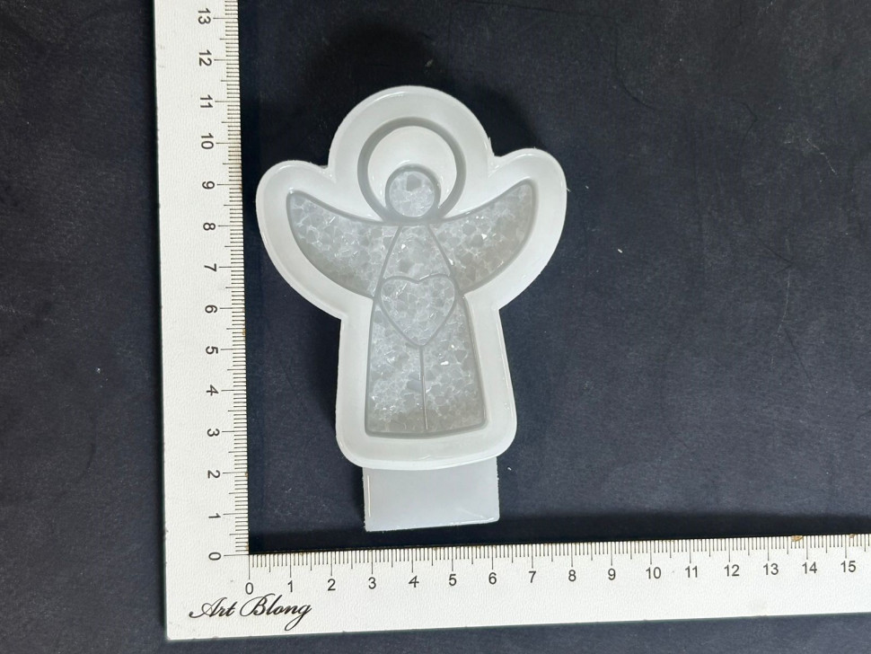 No. 162 Crystal Angel with Border Silicone Mold - image 5