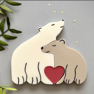 No. 944 Mother and Father Bears Silicone Mold - image 1