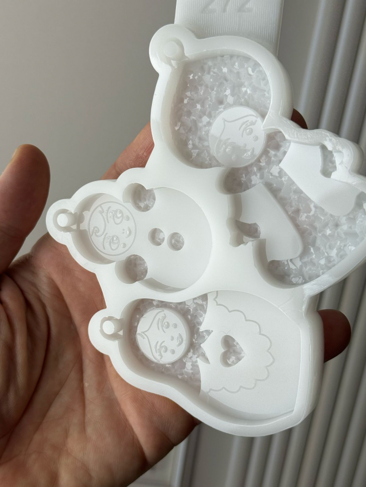 No. 272 Matryoshka, Snow Maiden and Roly-Poly Doll Silicone Mold - image 4