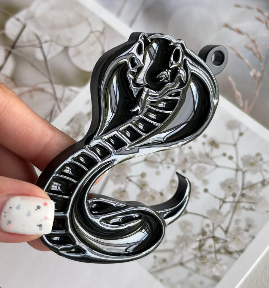 No. 000000 Cobra with Border, 3D Silicone Mold - image 1
