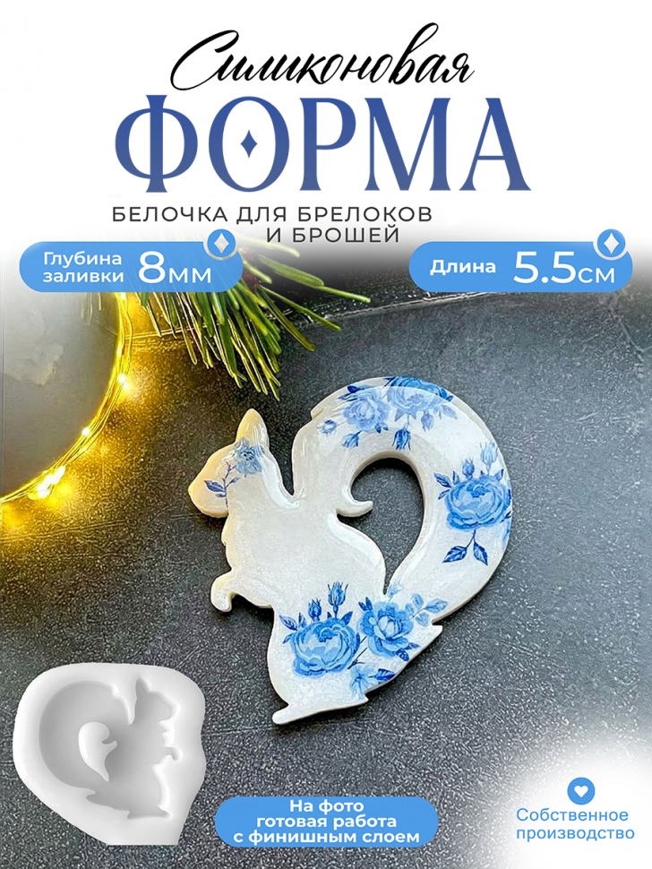 No. 650 Squirrel Silicone Mold - image 1