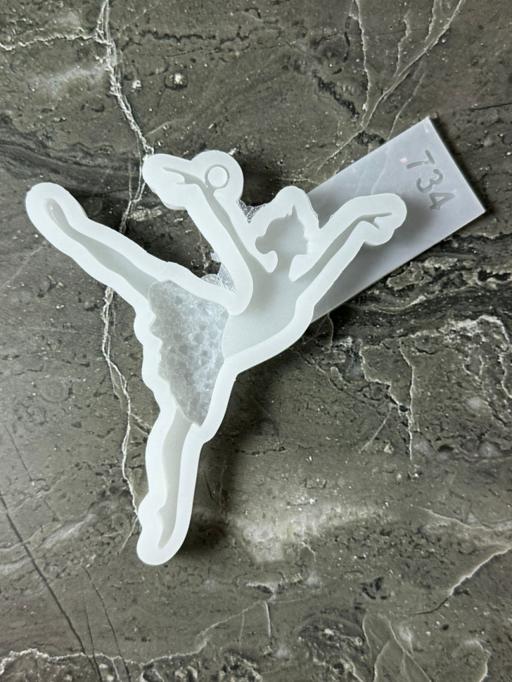 No. 734 Ballerina with Crystal Tutu Silicone Mold - image 2