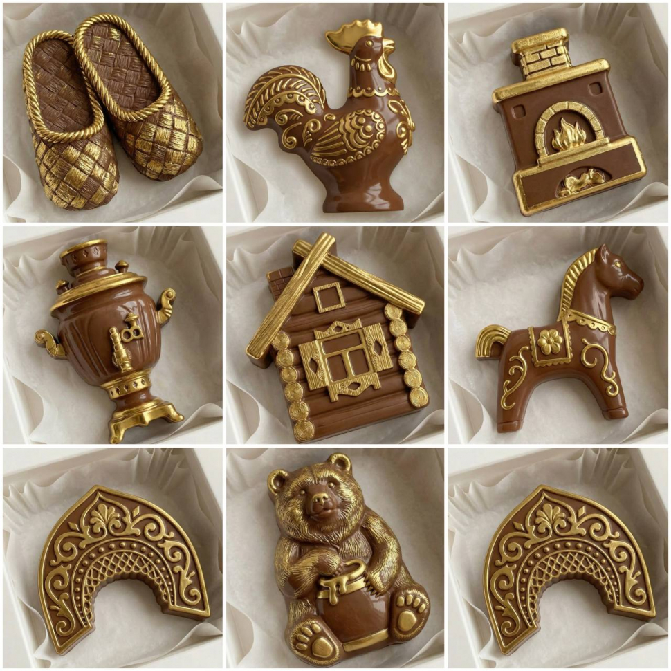 No. 4047 Russian Folk Design Silicone Mold - image 5