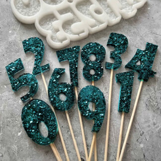 No. 945 Crystal Numbers Silicone Mold - image 1