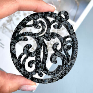 No. 132 Patterned Bauble Silicone Mold - image 1