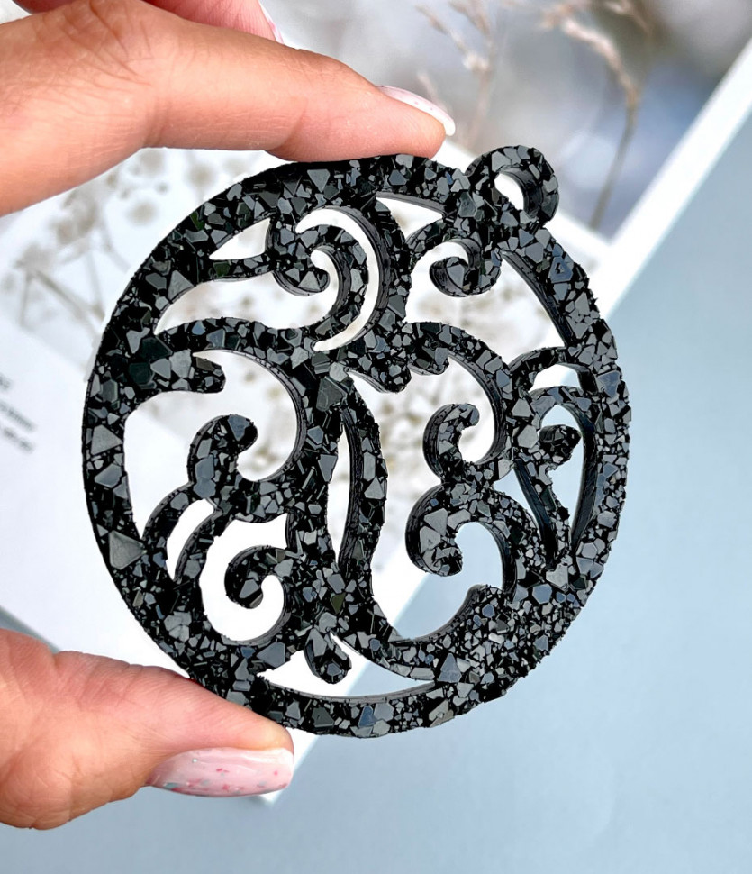 No. 132 Patterned Bauble Silicone Mold - image 1
