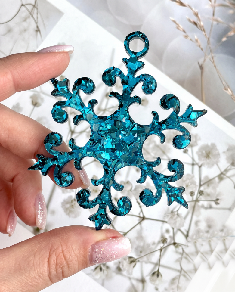 No. 199 Crystal Snowflakes Silicone Mold - image 4
