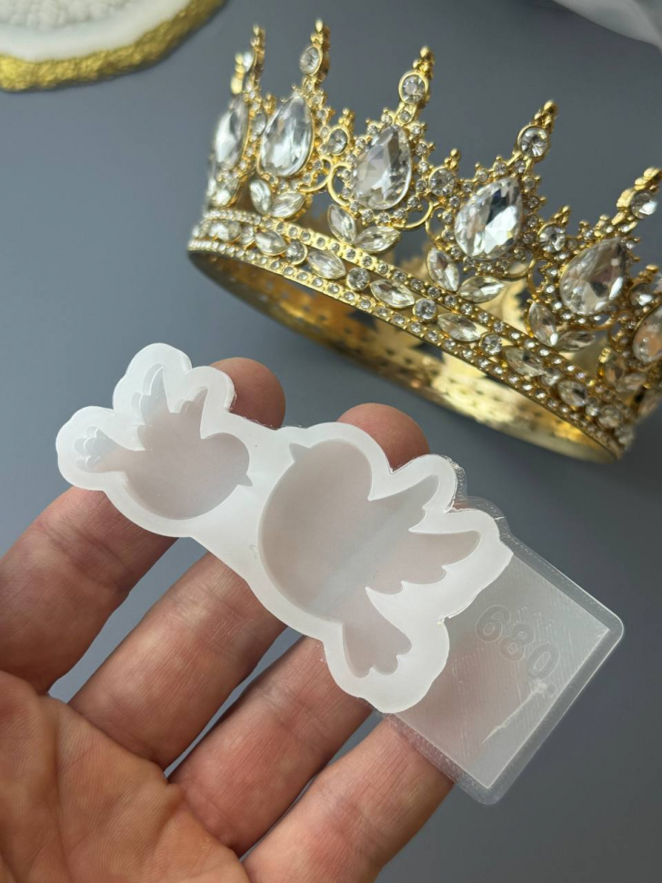 No. 680 Glossy Birds - Two Cavities Silicone Mold - image 2