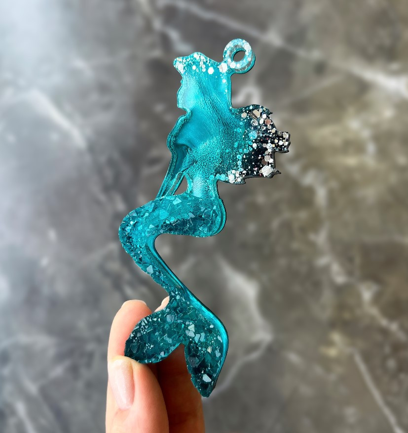 No. 741 Mermaid with Crystal Tail Silicone Mold - image 2