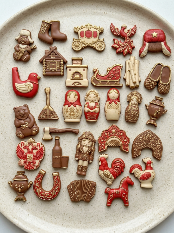 No. 4050 Russian Folk Design Silicone Mold - image 5