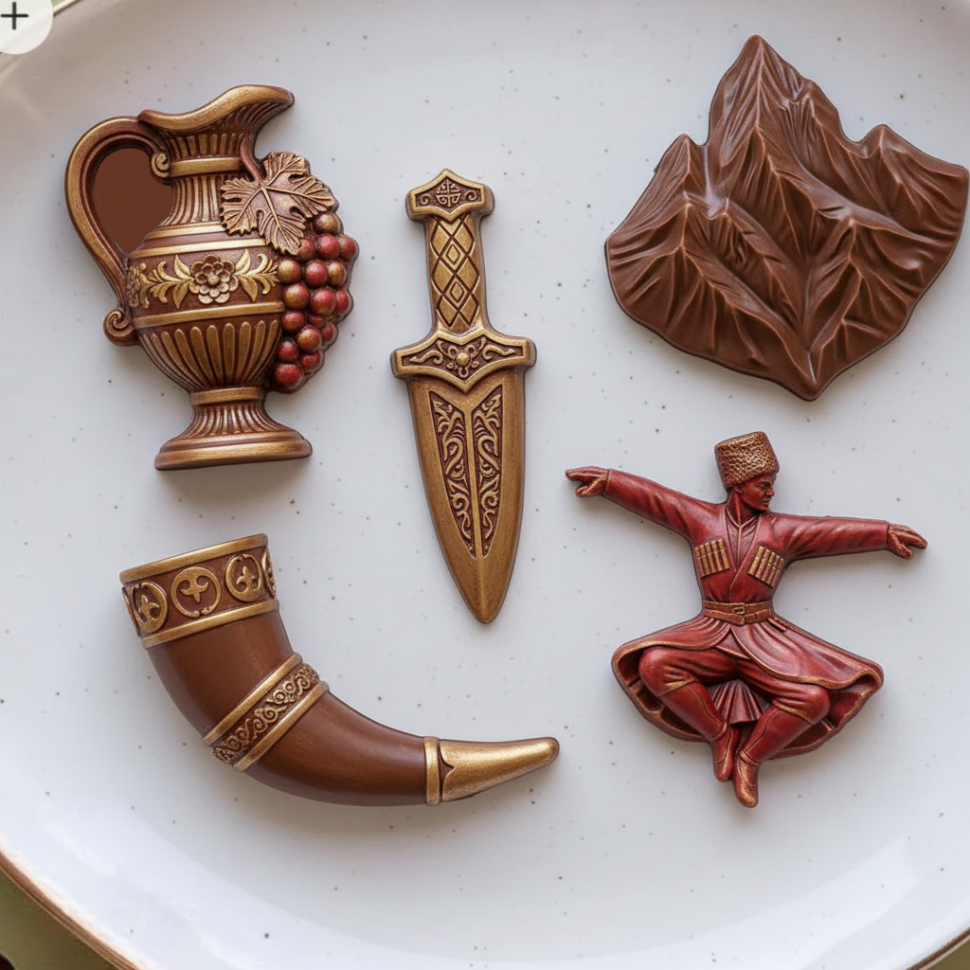 No. 4071 Caucasian Folk Design Silicone Mold - image 6