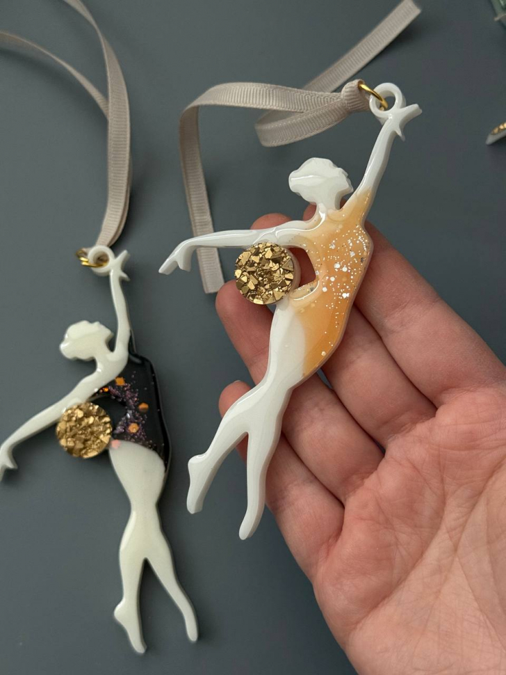 No. 739 Gymnast with Crystal Ball Silicone Mold - image 3