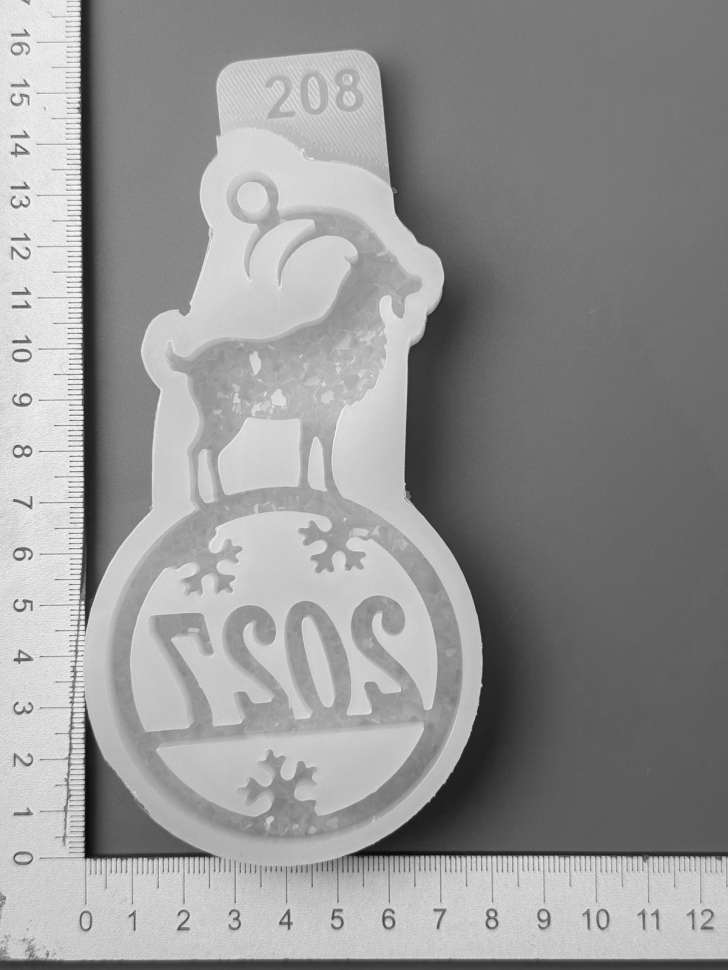 No. 208 Crystal Goat Silicone Mold - image 5