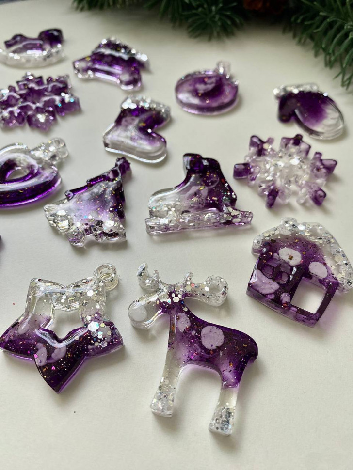 No. 150 Mini Christmas Ornaments Silicone Mold - image 6