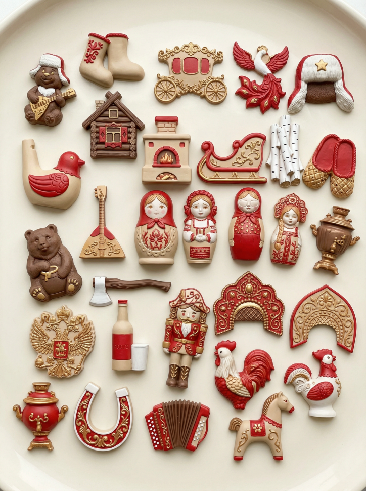 No. 4050 Russian Folk Design Silicone Mold - image 9