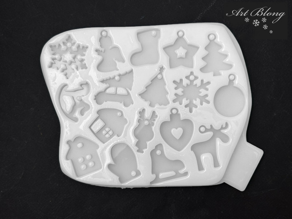 No. 150 Mini Christmas Ornaments Silicone Mold - image 2