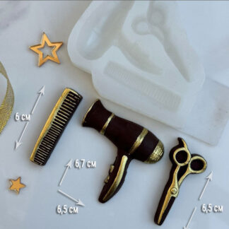 No. 923 Hairdresser Set Silicone Mold - image 1