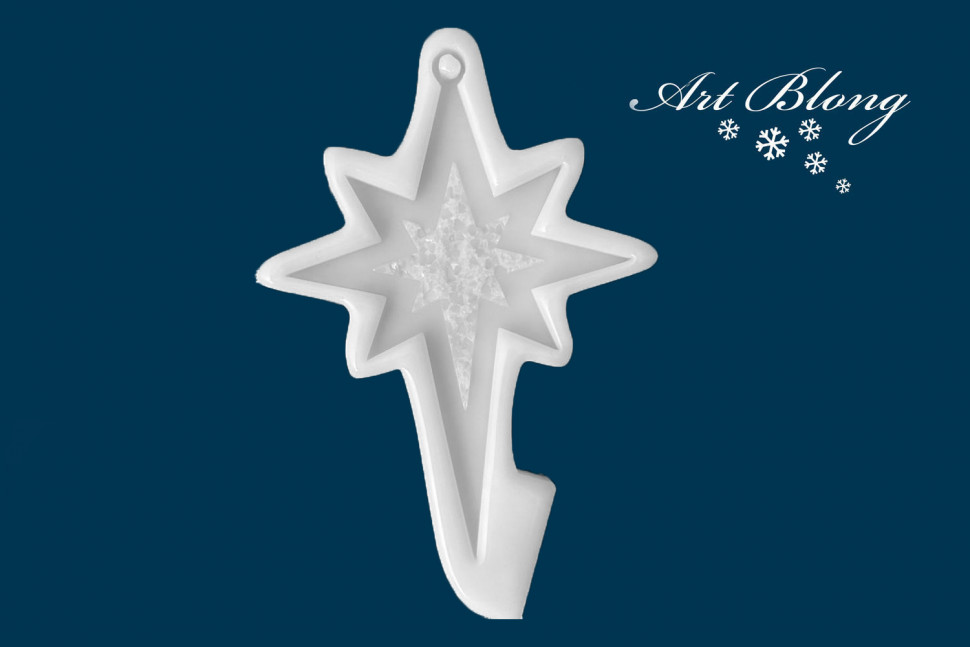 No. 289 Crystal Star Silicone Mold - image 2