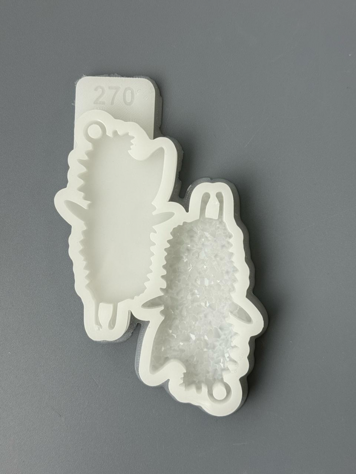 No. 270 Crystal and Glossy Hedgehogs, New Model Silicone Mold - image 4