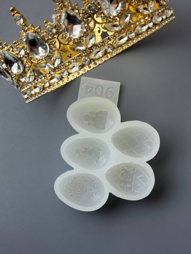 No. 904 Easter Cyrillic XB Lettering Silicone Mold - image 3
