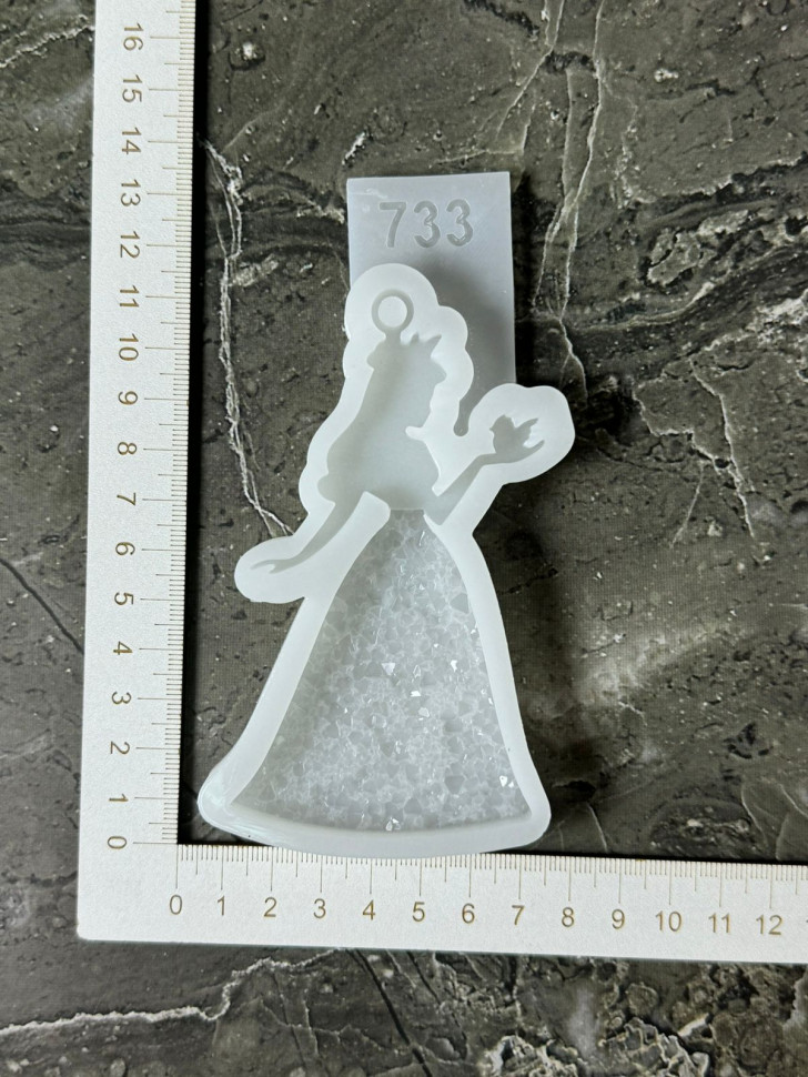 No. 733 Princess with Crystal Skirt Silicone Mold - image 4