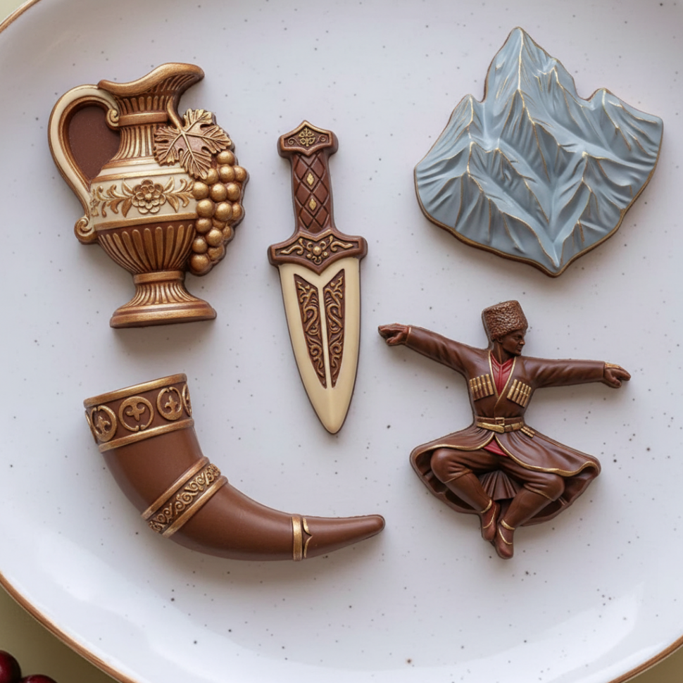 No. 4071 Caucasian Folk Design Silicone Mold - image 7