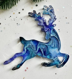 No. 229 Santa's Lead Reindeer Silicone Mold - image 2