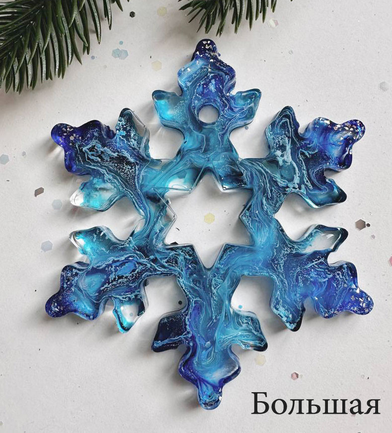 No. 216 Large Snowflake Silicone Mold - image 1
