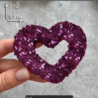 No. 948 Small Crystal Heart Silicone Mold - image 1