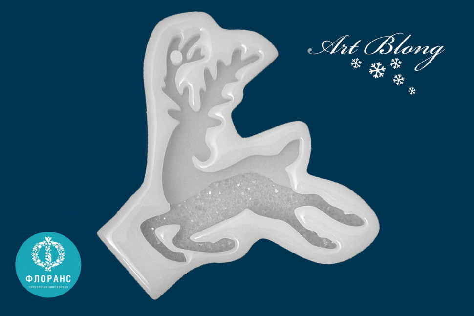 No. 252 Crystal Reindeer Silicone Mold - image 2