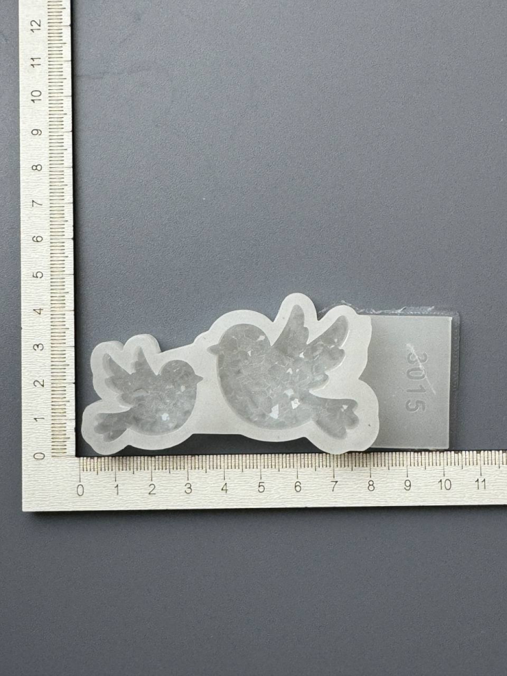 No. 3015 Crystal Birds - Two Cavities Silicone Mold - image 4